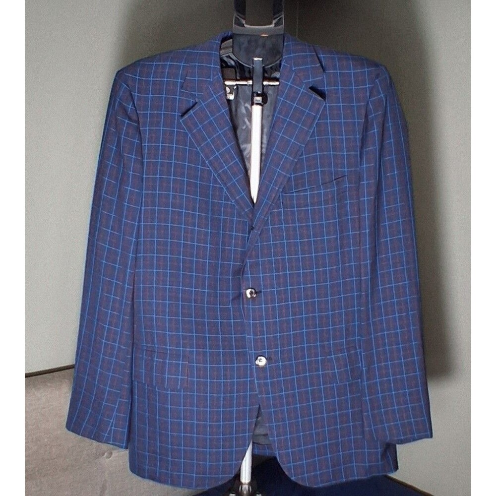 Vtg Grenadier‎ Blazer Sport Coat Navy Blue Unstructured Perfect Condition 1971